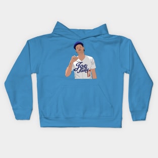 Joe Kelly with the Championship Ring Los Angeles Baseball Kids Hoodie